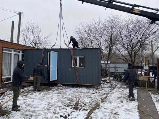 Встановлено ще один модульний будиночок в с.Демидів