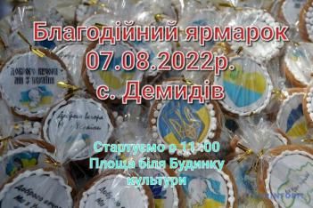 Благодійний ярмарок в с. Демидів